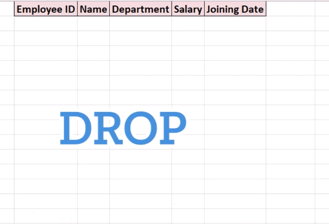 Drop إكسل: كيف تستخدم دالة