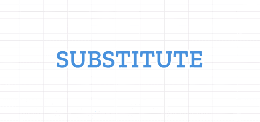 Substitute إكسل: كيف تستخدم دالة